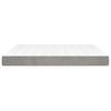 Pocket Spring Mattress Medium Firm Light Grey 160 x 210 x 20 cm Velvet