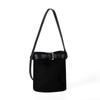 New Suede Spliced Bucket Bag for Women with A Sense of Luxury, Retro Fashion, Hand-held Shoulder Bag for Women