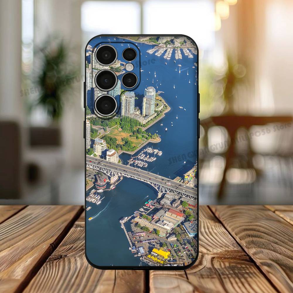 

Силиконовый чехол для телефона с изображением городских пейзажей для Samsung S24,22,20,23,21,20 Ultra Plus Lite 5G Печатная силиконовая крышка Samsung S20lite5G