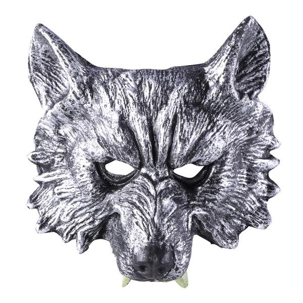 Adult Mens Scary Hairy Wolf Animal Halloween Fancy Dress Costume Mask Accessory