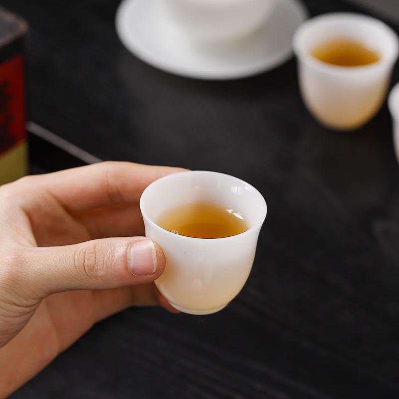 Chaxun Ice-Grade Porcelain Magnolia Teacups (2-Pack)