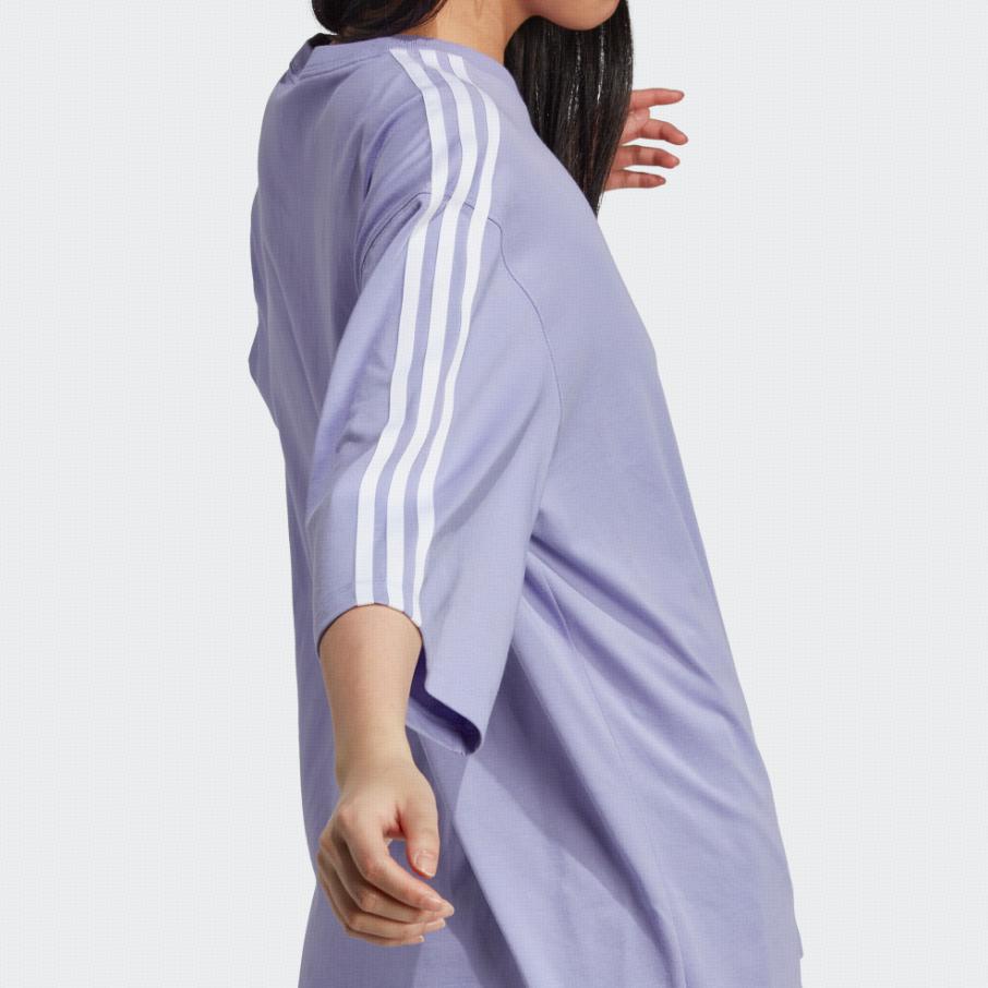 Adidas Originals Trefoil Oversized T-Shirt Women Tops Light-Purple IQ3401