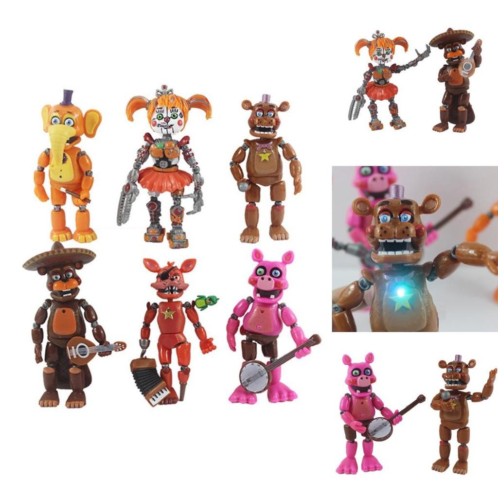 Pět nocí u Freddyho Svítící Akční Figurky z PVC Perfektní na Dortové Ozdoby