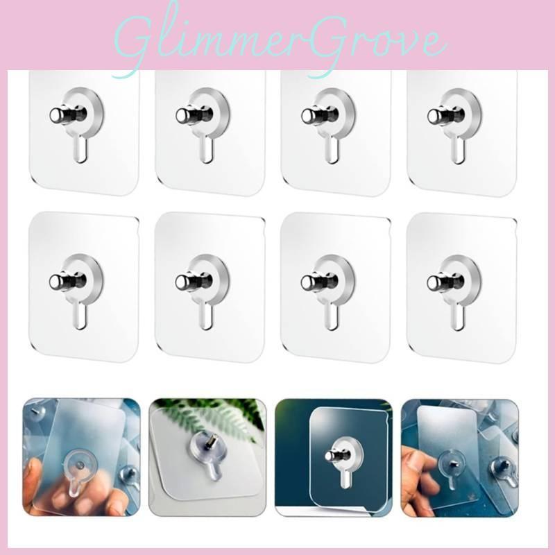 Transparent Non Drilling Rubber Traceless Screw Hook Suitable For Use Daily