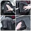 Compact Soft Braid Car Cleaning Towel - Lint-Free, Absorbent, Streak-Free
