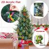 Dinosaur Christmas Countdown Calendar With Acrylic Dinosaur Accessories For Festive Decor