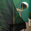 Green Peacock Feathers Window Treatment Tulle Modern Sheer Curtains for Kitchen Living Room the Bedroom Curtains Decoration