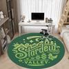 Stardew Valley Office Round Area Rug, Indoor Mat Suitable For Office,Bedroom Living Room Home Decor, Room Deco A0908153