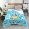 Pokem-Squirtles Cushion Blanket for Decorative Sofa Bedspread on the Bed Fluffy Soft Blankets Home Bedroom Decoration Throw Knee