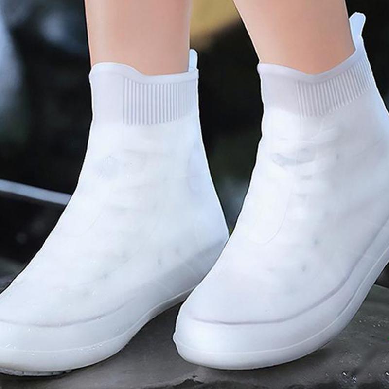 Waterproof Shoe Covers Anti Slip Silicone Rainproof Shoe Covers Reusable Female Male Shoe Covers For Outdoor Wear