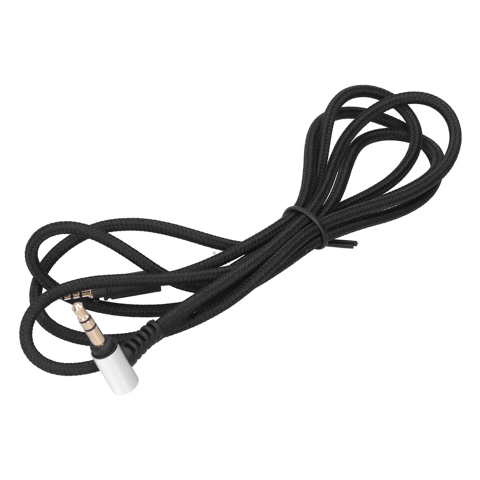 

1.2m Headphones Audio Cable Black Braid Wire Replacement for Sennheiser Momentum Headset