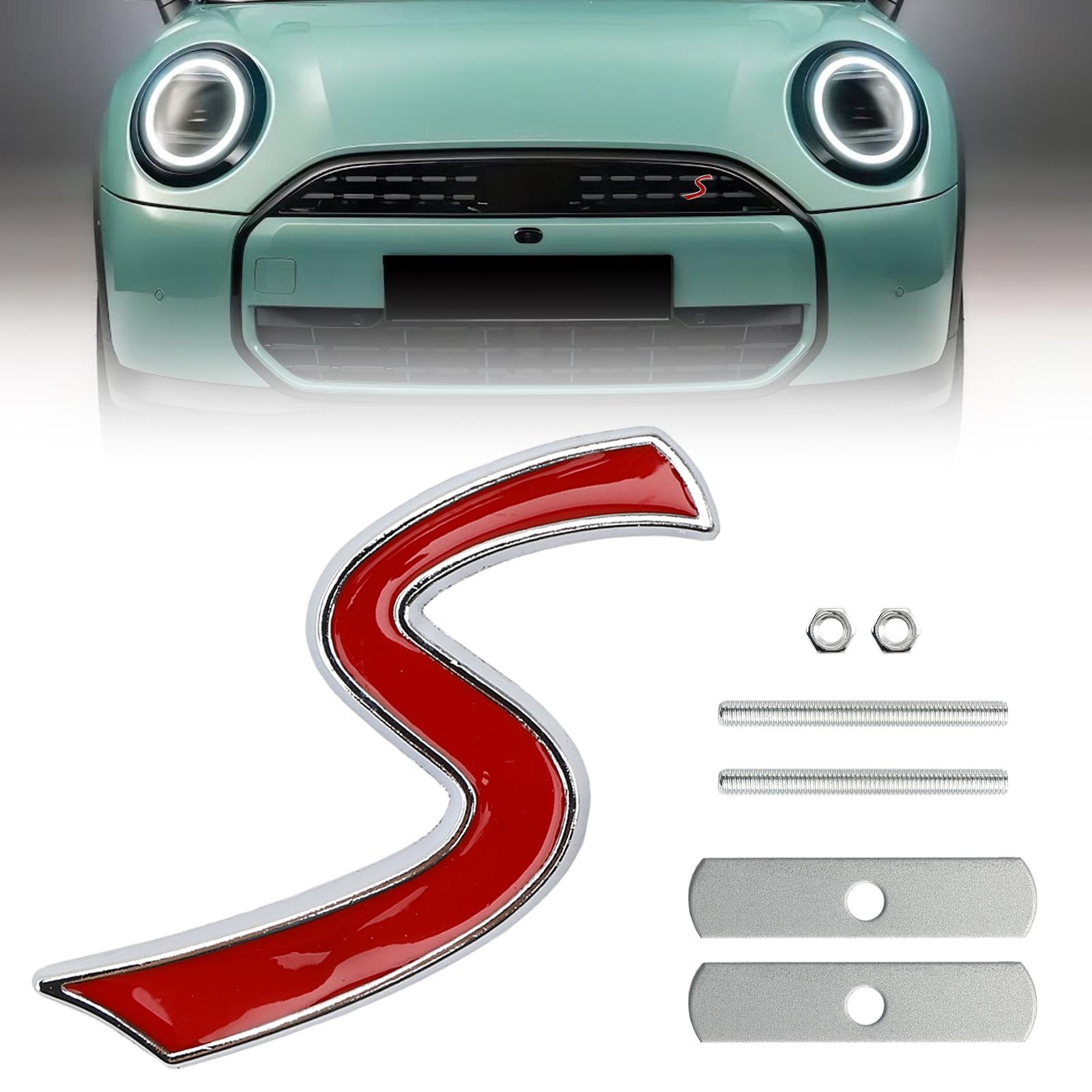 

Front Grille S Emblem Decal Badge for MINI Cooper