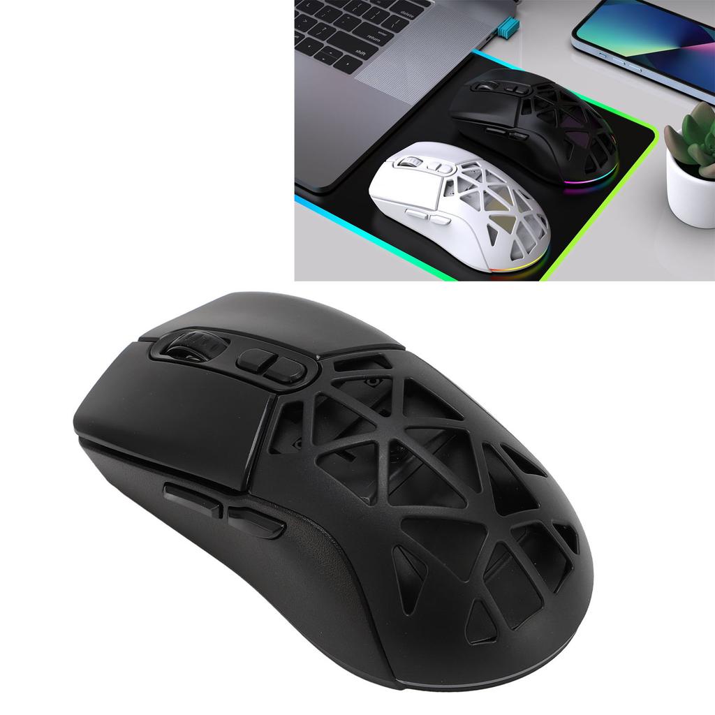 Wireless Gaming Mouse Portable Dual Mode 2.4GHz   5.1 Mouse Rechargble Computer Mouse for PC Laptop with RGB Backlight