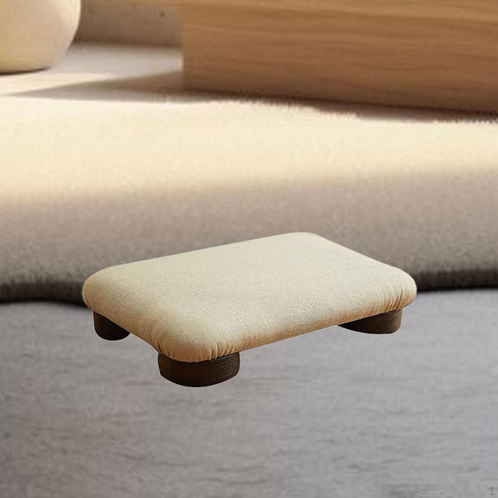Footrest Step Stool Modern Small Floor Seating Chair Padded Foot Ottoman for