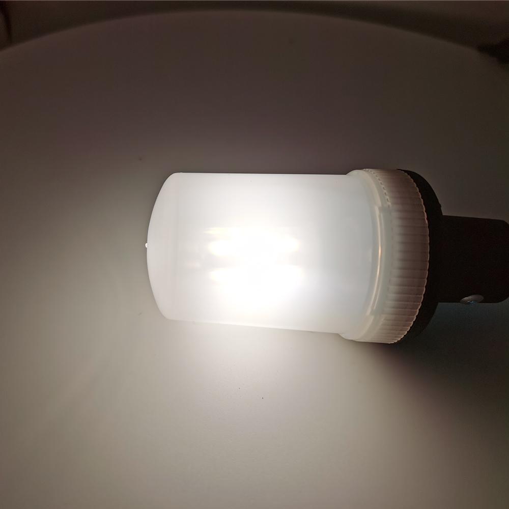 Stern Light Anchor Lamp LED Marine Boat Lights Pole All Round White Removable 2 Pin Plug In Angled Base USCG 2 NM 24 Inches
