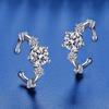 S925 Sterling Silver Moissanite Ear Cuff: Light Luxury No-Piercing Earrings