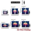 2D FLAT PRINTING 2pcs Curtains (Without Rod) Glowing Lotus on Water Easter Festival Fashion Curtains Fabric Curtains All Seasons