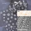Silver White Snowflake Rhinestone Star Love Lace Winter Chic Snow Shiny Chic Delicate 5D Nail Art Stickers Manicure Decals