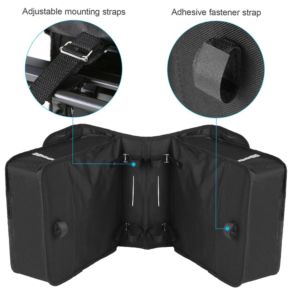 28L Water Resistant MTB Cycling Saddle Bag  Rear Seat Carrier Rack Trunk Pannier Commuter Bike Storage Bag Cycling Accessories