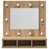 Mirror Cabinet Artisan Oak 60 X 31.5 X 62 Cm Engineered Wood