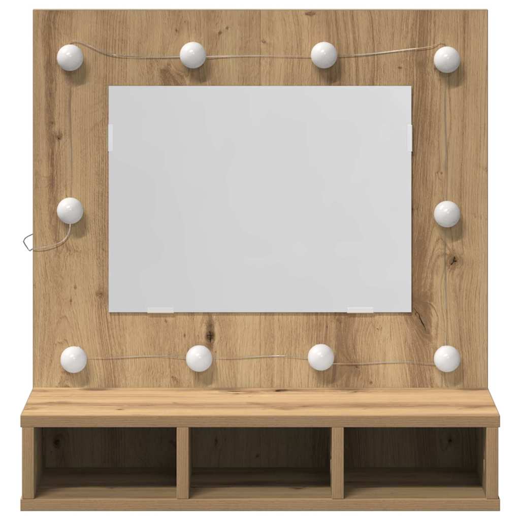 Mirror Cabinet Artisan Oak 60 X 31.5 X 62 Cm Engineered Wood