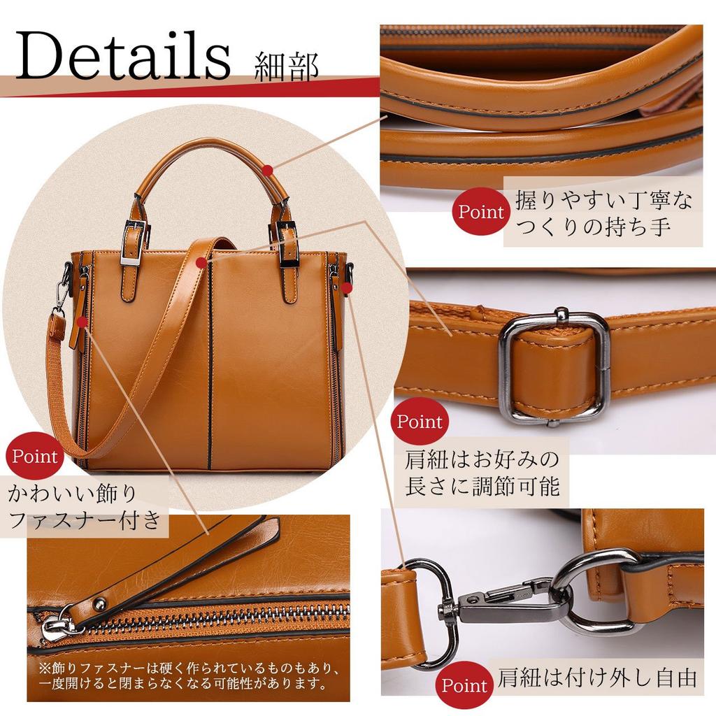 Bag Handbag Shoulder Bag Zipper 2WAY Crossbody Commuting Formal 2way Handbag Commuting Bag Pretty Business Shoulder Business Bag Large [Angel Moon]