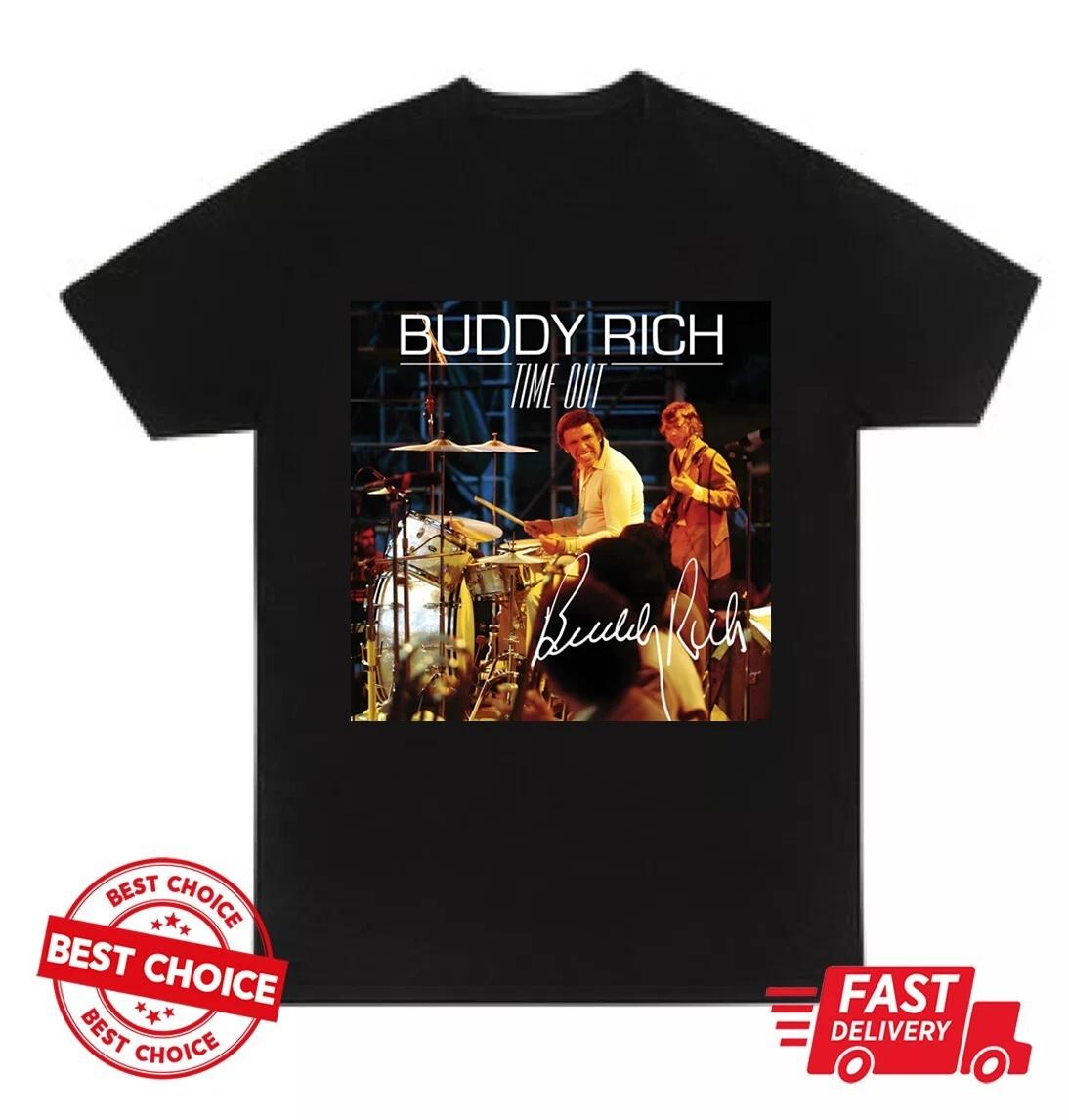 Buddy Rich Time Out Band Unisex Black T-Shirt 3XL