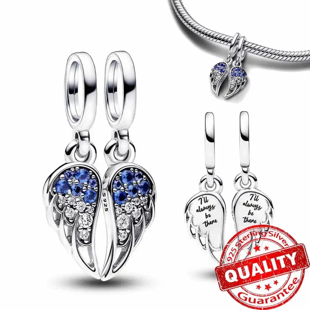 Luckly Four Leaf Clover Dangle Charm Copper Family Tree Flower Bead Pendant Fit Original Bracelets Necklace Jewelry