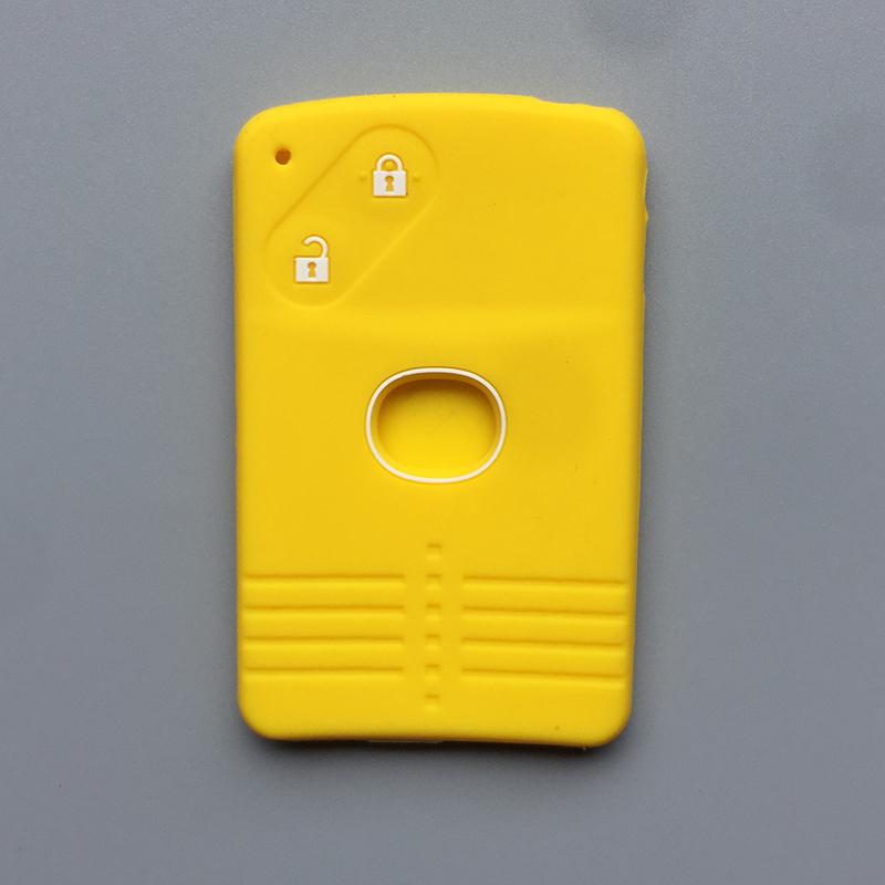ZAD Silicone rubber car key cover case holder shell skin set for Mazda 3 5 6 8 M8 CX-7 CX-9 2 buttons smart card remote key fob