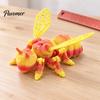 Lifelike Insect Model 3D Printed Bee Refrigerator Magnet, Realistic Flexible Joint Figurine, Articulated Jointed Toy Magnetic Decor for Kitchen Fridge