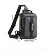 Men Luxury Nylon Large Capacity Chest Bag Outdoor Hiking Travel Crossbody Bag High Quality Waterproof Shoulder Bag