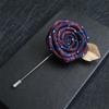 1PC Wedding Bridegroom Brooch Cloth Collar Brooch Alloy Lapel Pins Rose Flower Accessories Suit