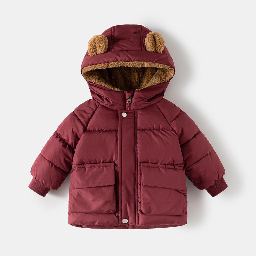 Stilvolle Koreanische Baumwolljacke für Kinder - Unisex Verdickte Herbst/Winterjacke 2025