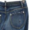 Dsquared2 Made In Italy Wide Denim Pants 40 Jeans Painted Vintage Finish Women Used