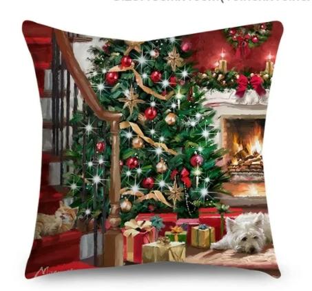 45Cm Christmas Pillowcase Cushion Cover Christmas Decorations For Home Christmas Ornament Gift Happy New Year