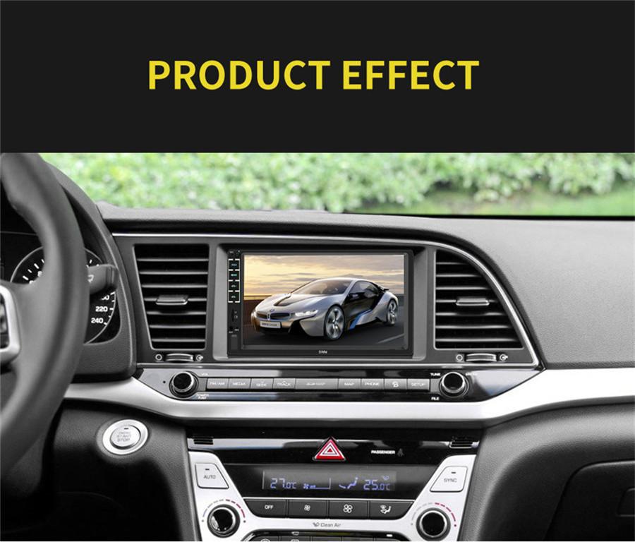 7" HD  Car Multimedia Player 2DIN Touch Screen Auto Stereo MP5 Bluetooth USB TF FM Player Support 8LED Rear camera for Apple XR interconnection