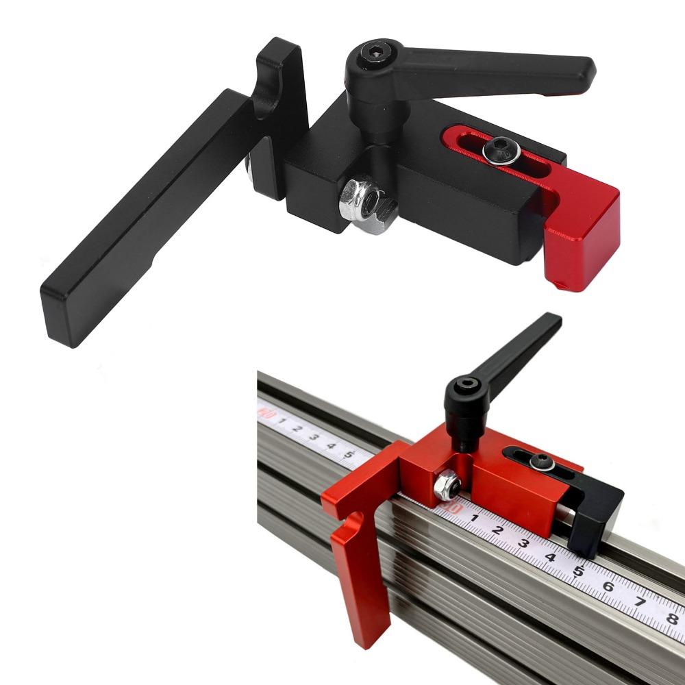 Schiebeverbinder T-Nut Flip-Stop Aluminiumlegierung Werkbank T-Nut Stop Werkstattprojekte
