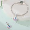 Charm Beads Original Genuine Copper Plated Little Swallow Pendant Beads Fit Bracelet Diy Gift Idea Women Delicate Jewelry Item Accessory