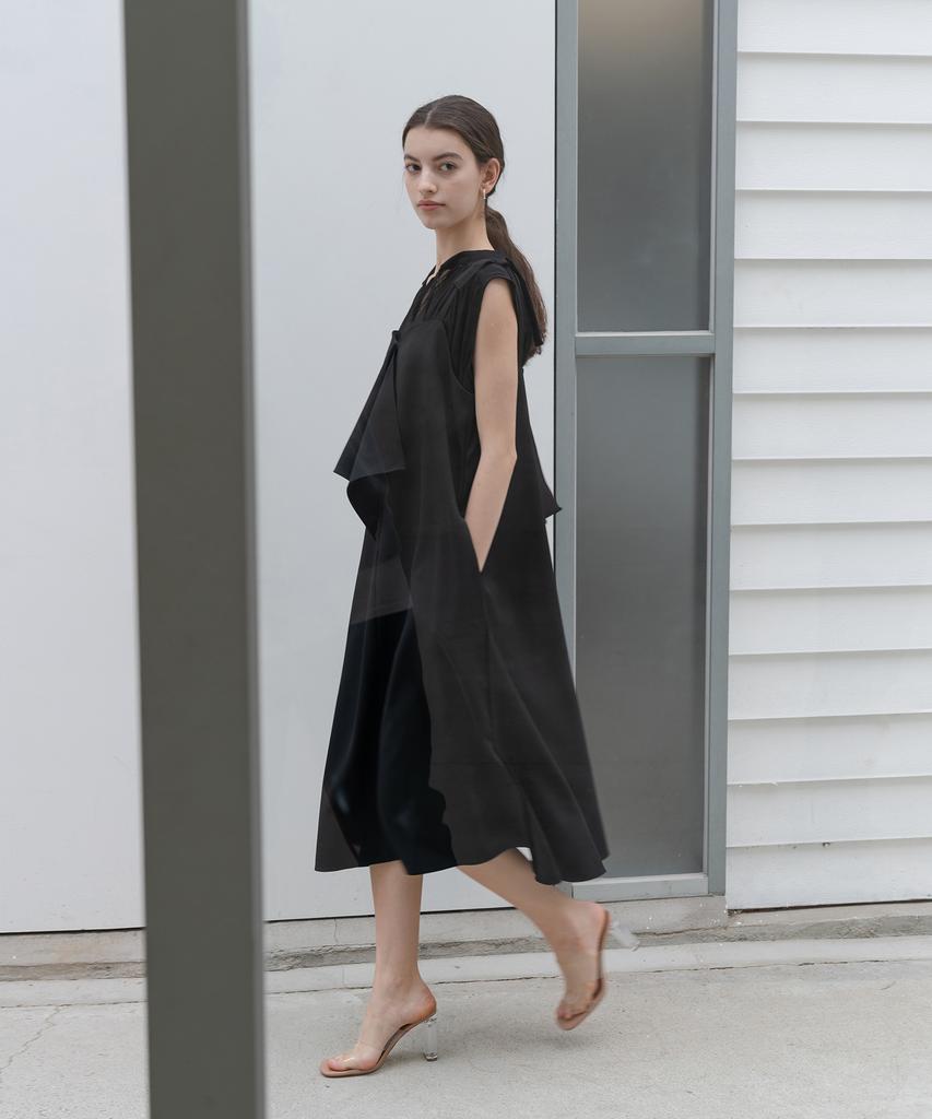 YOUNESS Flap Layering Dress
