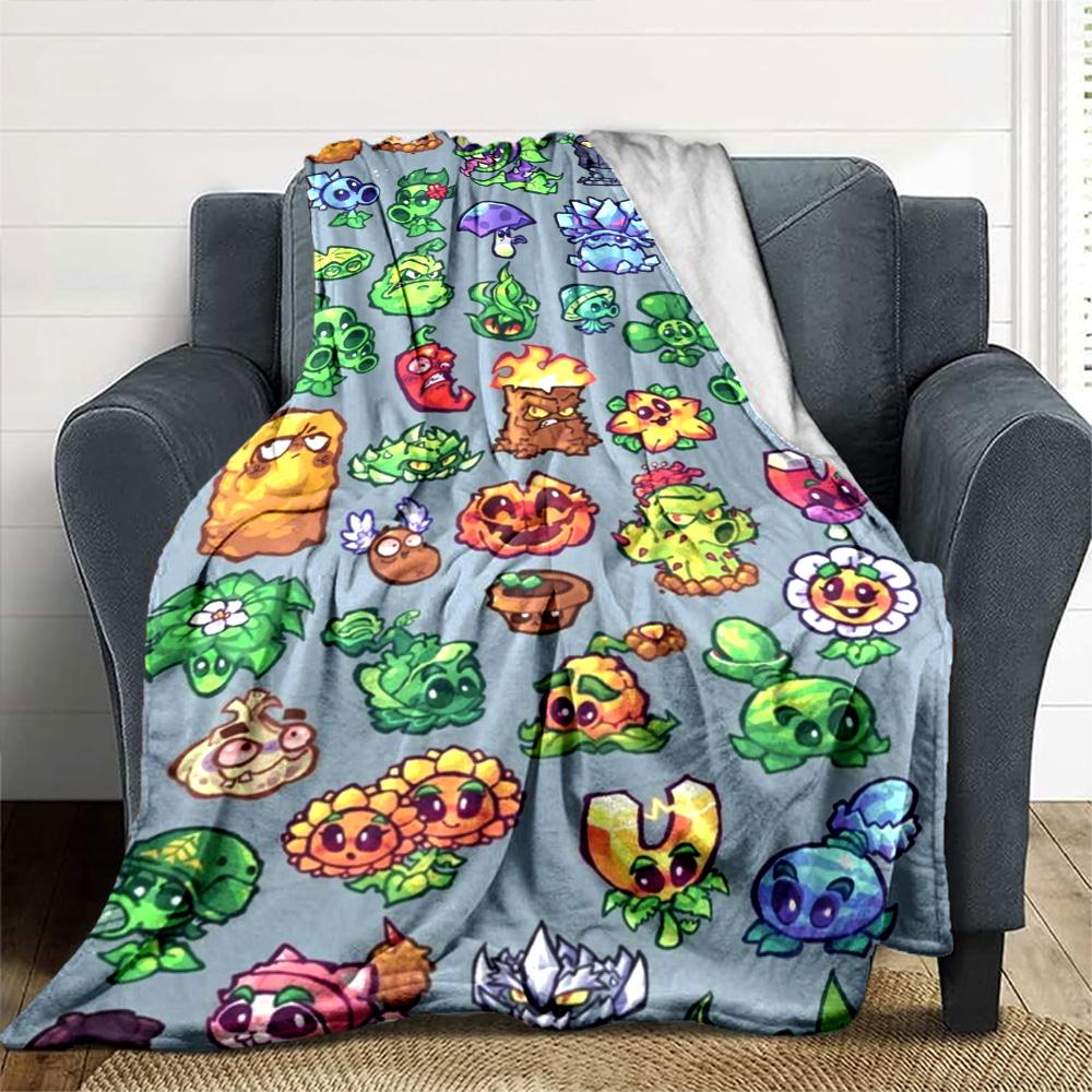 Plants Vs. Zombies Blanket Comfortable Great for Livingroom Picnics Bed Four Seasons Universal Modern Unique Gift for Family and Friends Camping