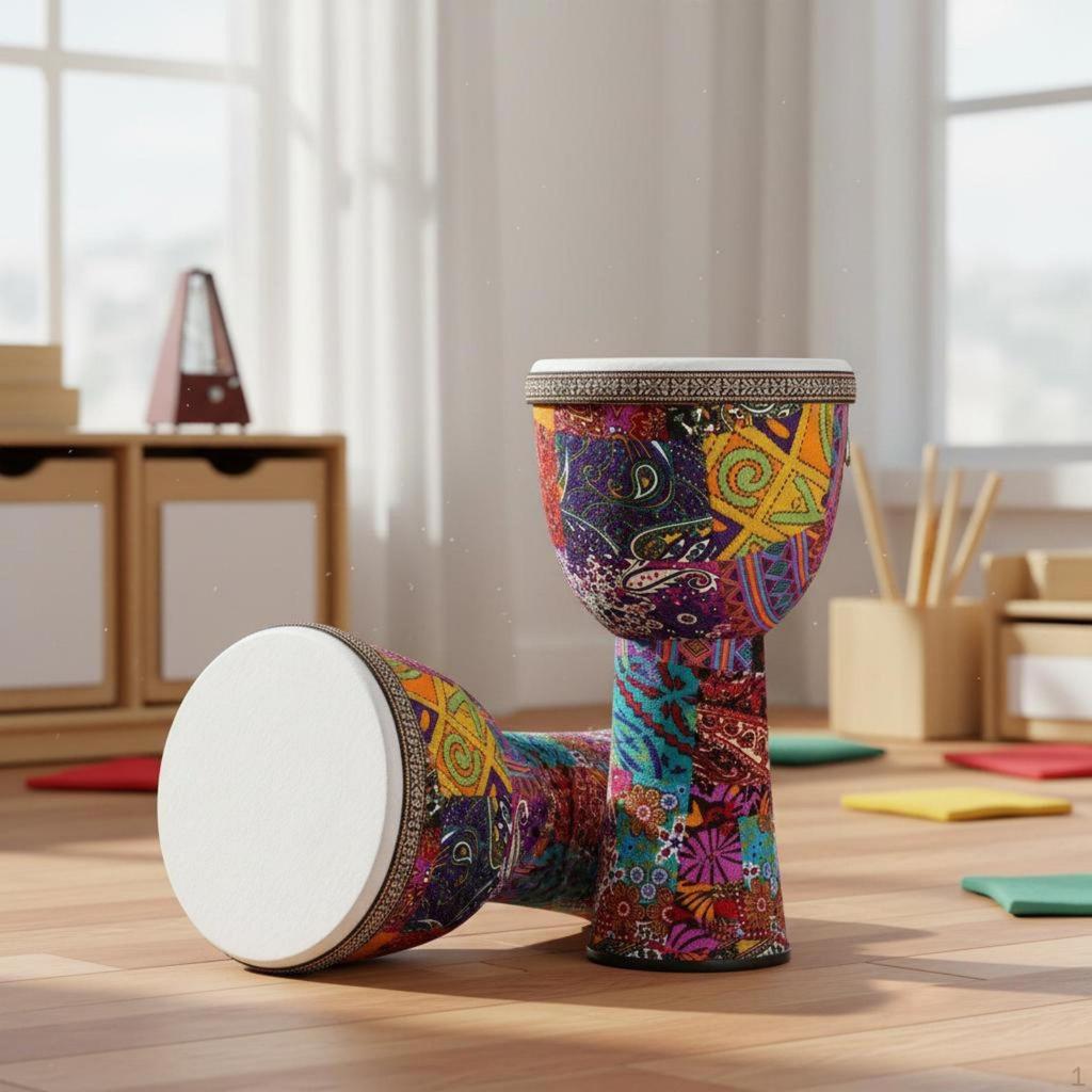 Children's Djembe Easy To Learn Young Child Drum Portable Percussion Instrument for Beginners,