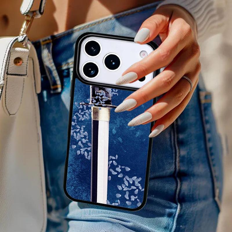 Japan Samurai Katana Phone Case For iPhone 17 Air 14 15 13 12 Max Cover For Apple 14 15 16 16e 11 Pro Max Plus