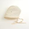 Ribbon Women Striped Fisherman Hat Wide Brim Bucket Hat Casual Sunscreen Visor Cap  Outdoor