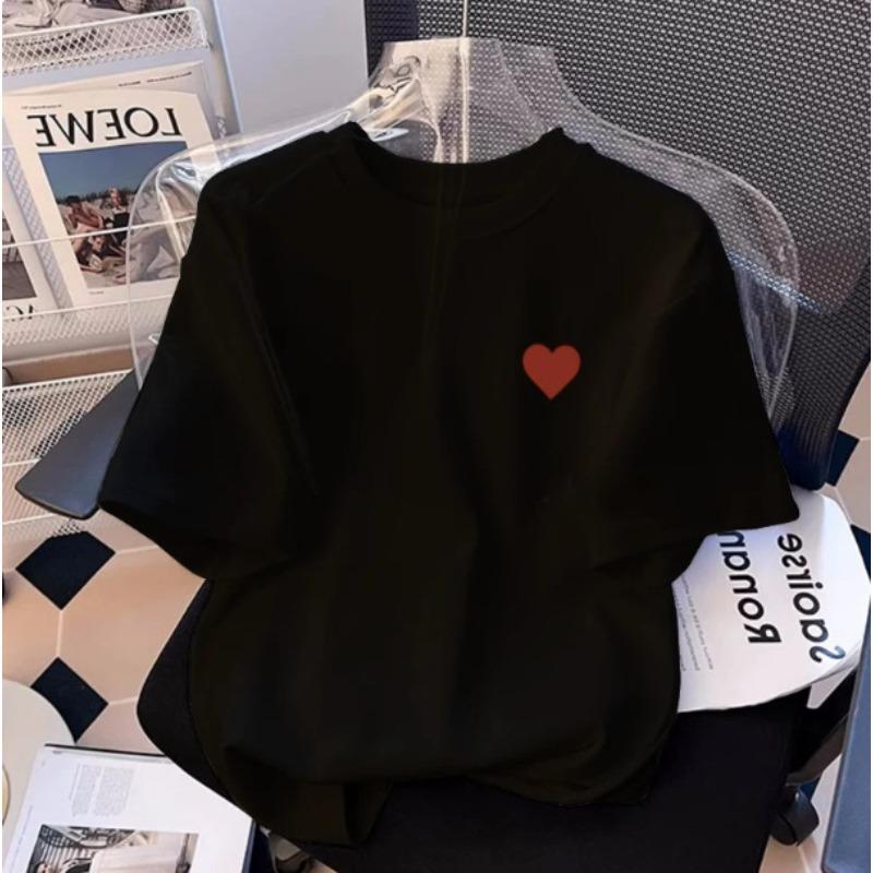 Summer Cotton Short-sleeved T-shirt Women's New White Trendy Top Korean Version Lazy Wind Casual Half-sleeved T-shirt