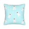Cute Little Snowgies Happy Little Snow People Themed New Chinese Style Living Room Sofa Cushions and Pillows Cover - Double Sided Print