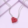Heartshaped Jewelry Eyecatching Necklace For Trendy Couples In Vibrant Colors