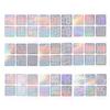 24 Mixed Nail Art Sticker Symphony Laser Cutout Stickers Nail Decals Large-scale Painting Printing Template Stickers