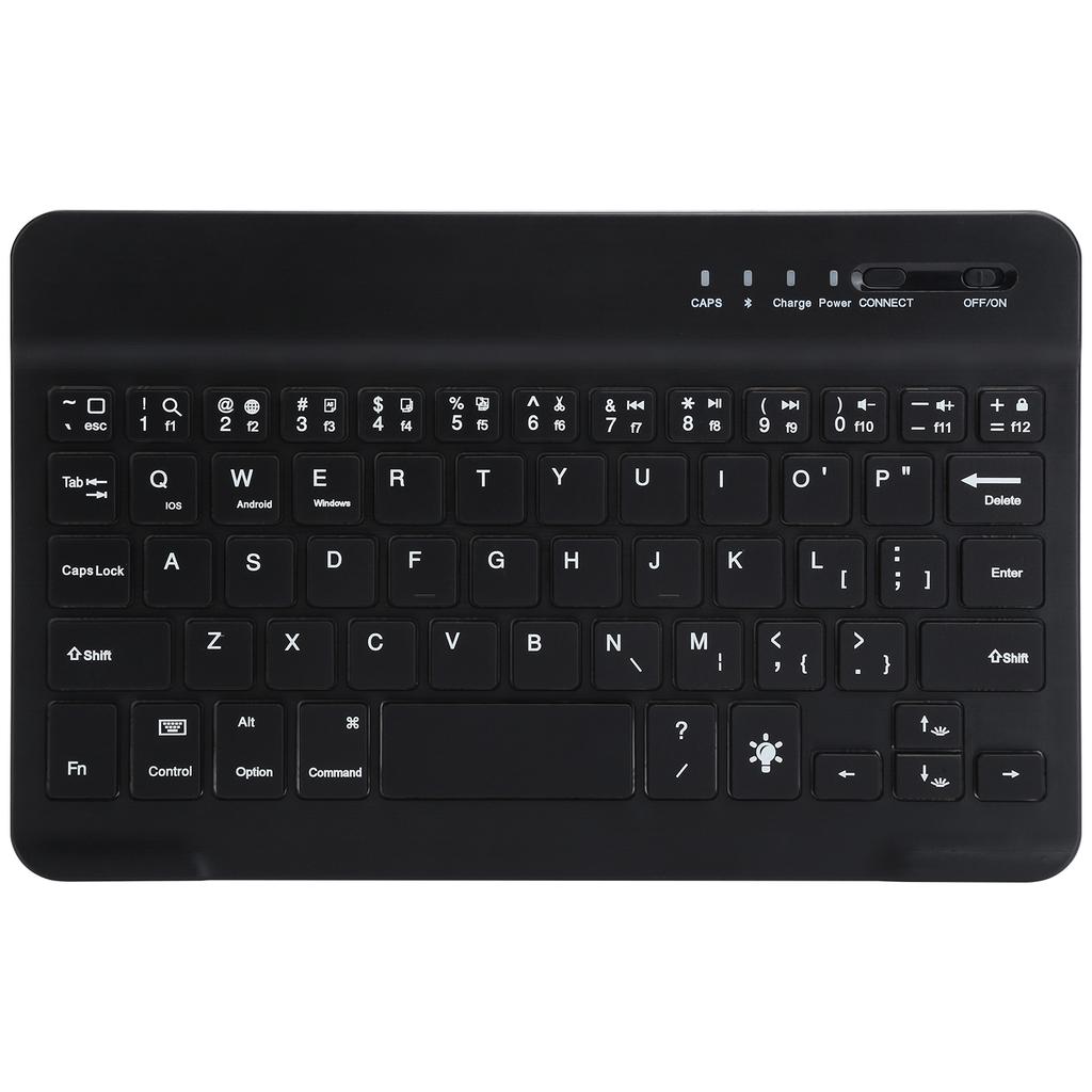 Bluetooth Keyboard Colorful Backlit USB Chargeable UltraThin Wireless for Smart Phones Tablets
