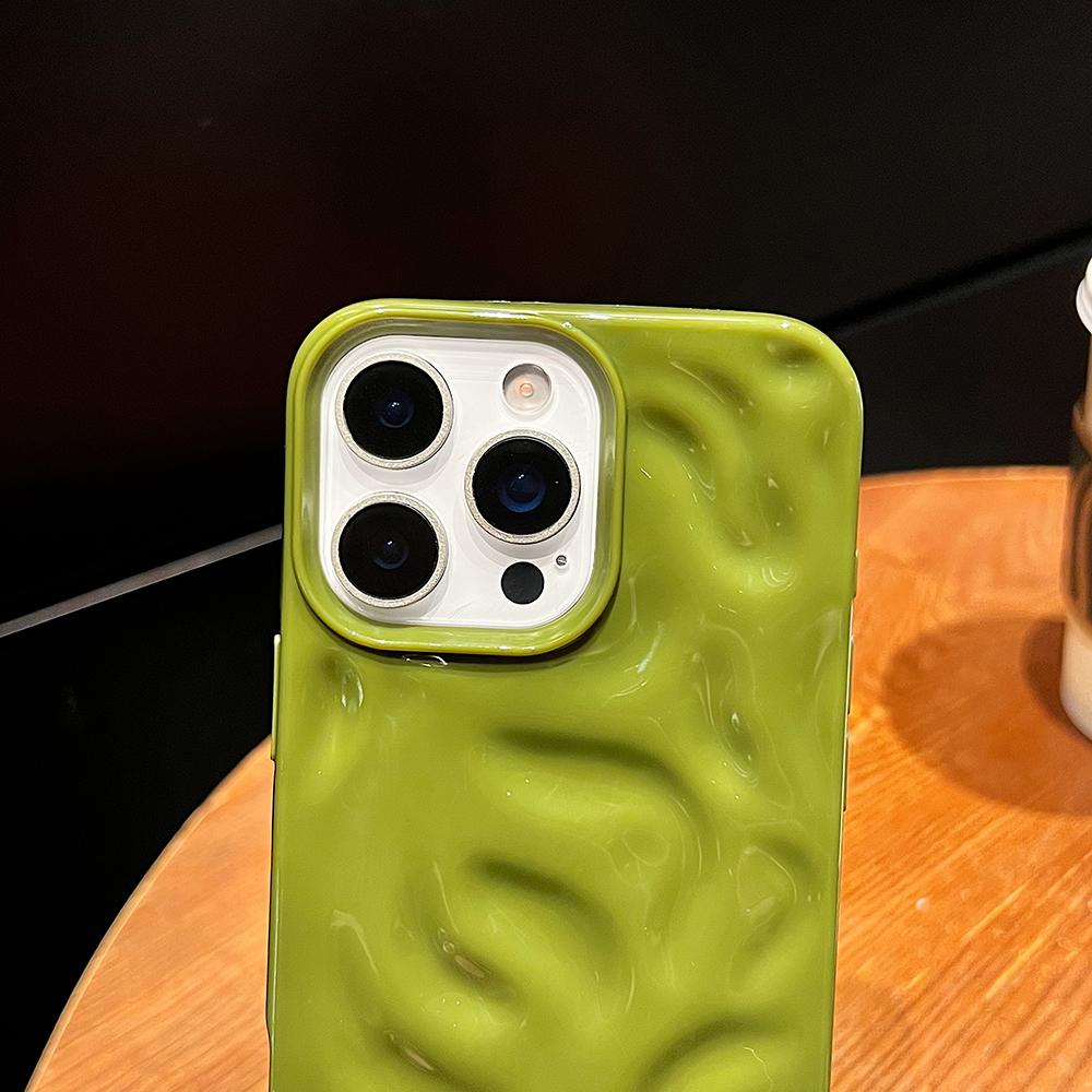 Luxury Glossy Candy Color Silicone Soft Case For iPhone 16 15 14 Plus 13 12 11 Pro Max Anti-Slip Lines Cover Shockproof Shell