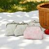 Women Small Coin Organizer Butterfly Print Purse, Change Gradient Kiss Lock Closure Pouch for Coins Cards Cash Elegant
